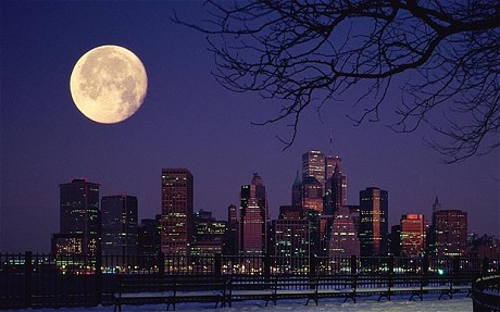 Moon over Manhattan
